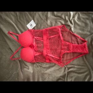 Rouge Red Push-up Bodysuit from French Affair